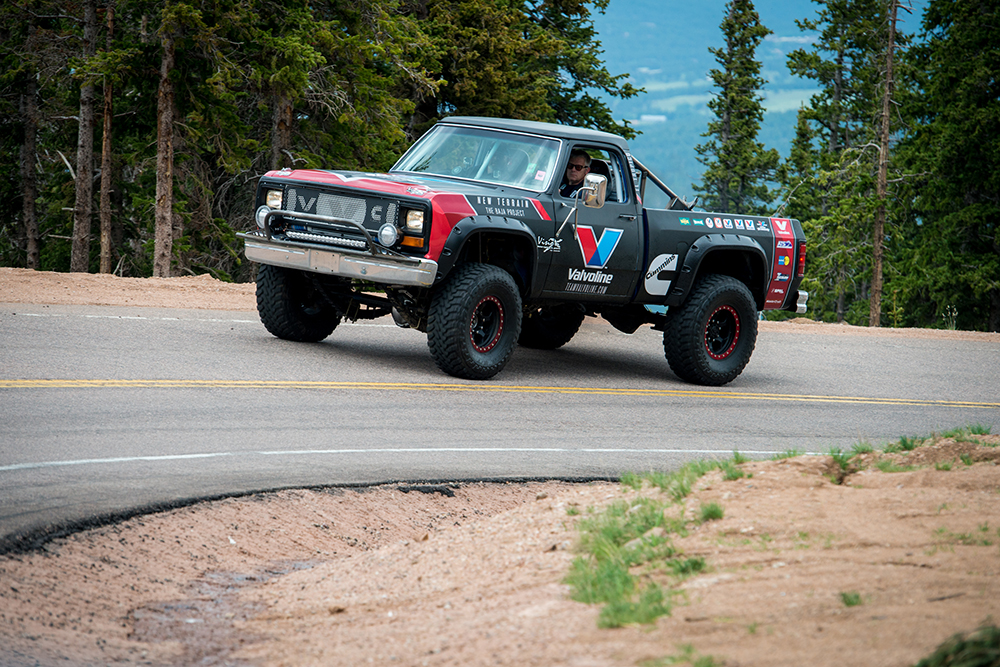 Photo of Truck driving up Pikes Peak