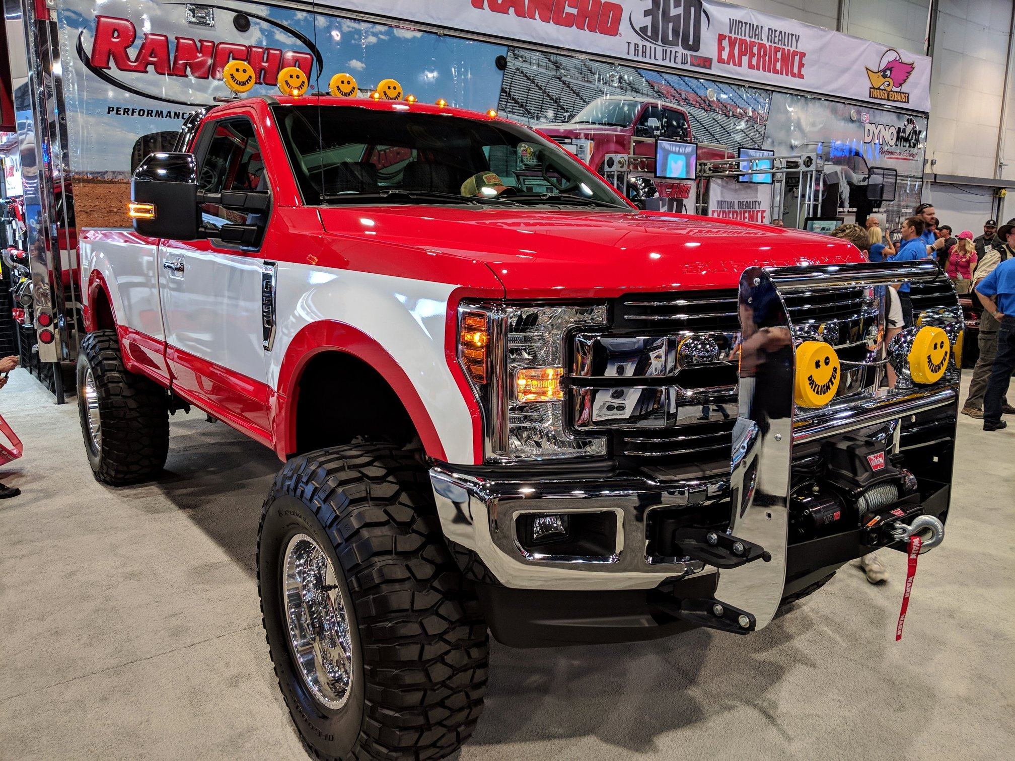 Ford F-250 Project TuTone by 4 Wheel Performance with KC lights at SEMA 2018